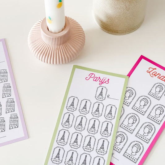 A6 Spaarchallenge Parijs - Budget Binder