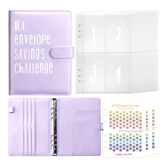 A5 100 enveloppen budget binder lila - Budget Binder