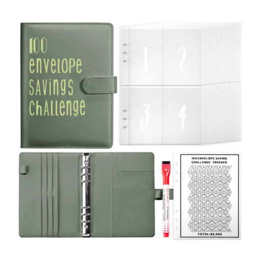 A5 100 enveloppen budget binder olijf groen - Budget Binder