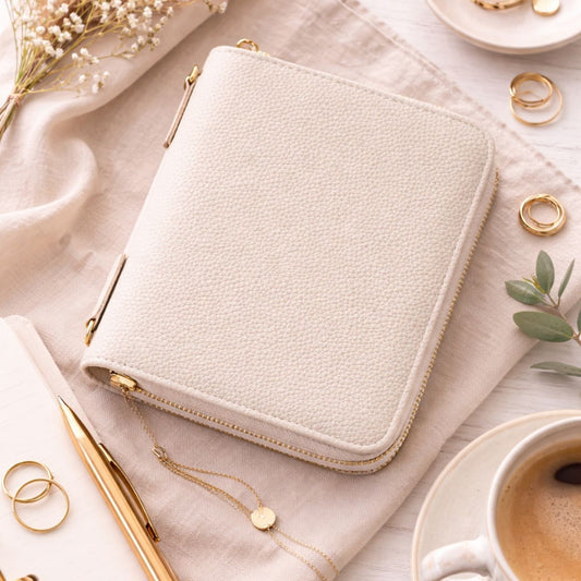 A7 Budget Binder met Rits Warm grijs - Budget Binder