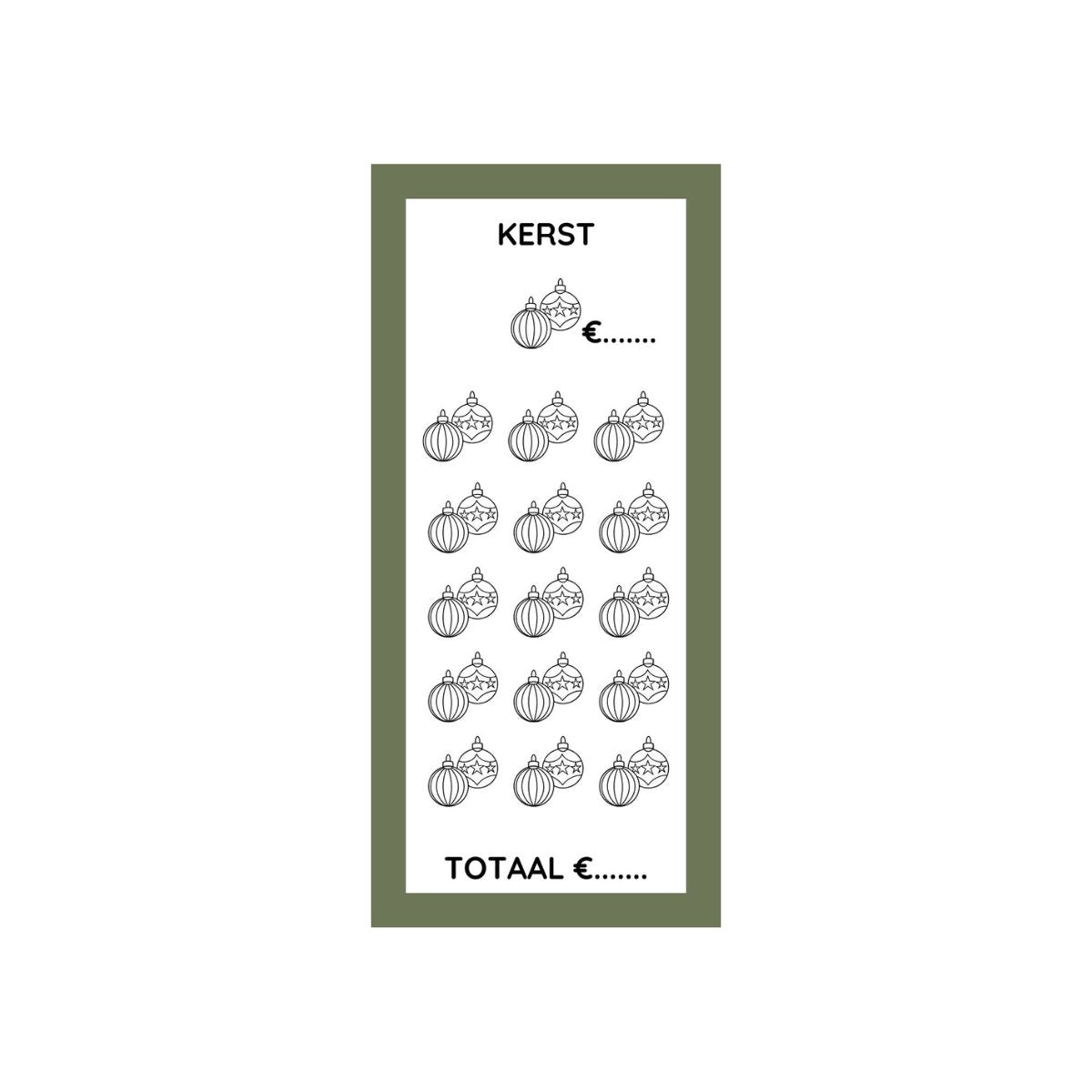 A7 Spaarchallenge kerst