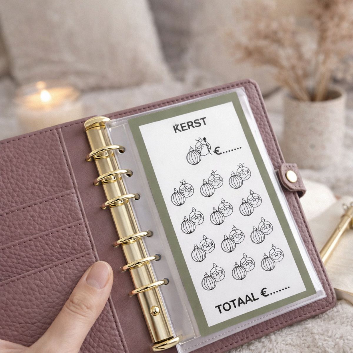 A7 Spaarchallenge kerst - Budget Binder