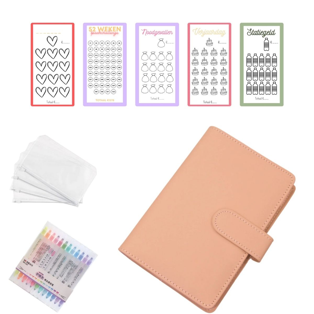 A6 Budget Binder Startset blush