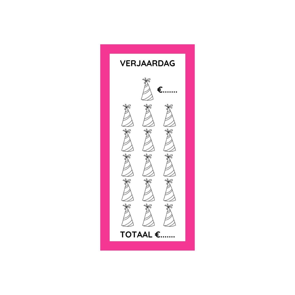 A7 Spaarchallenge verjaardag