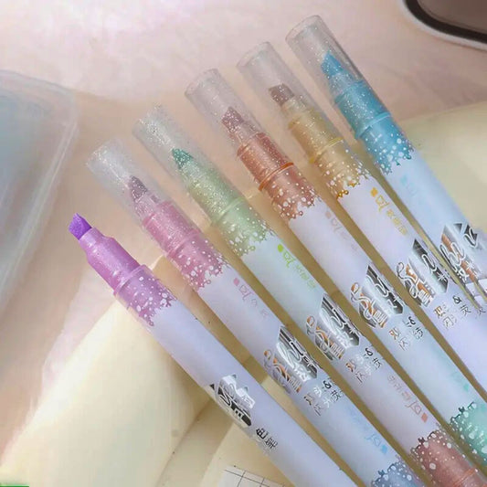 Stiften set glitter 12 stuks - Budget Binder