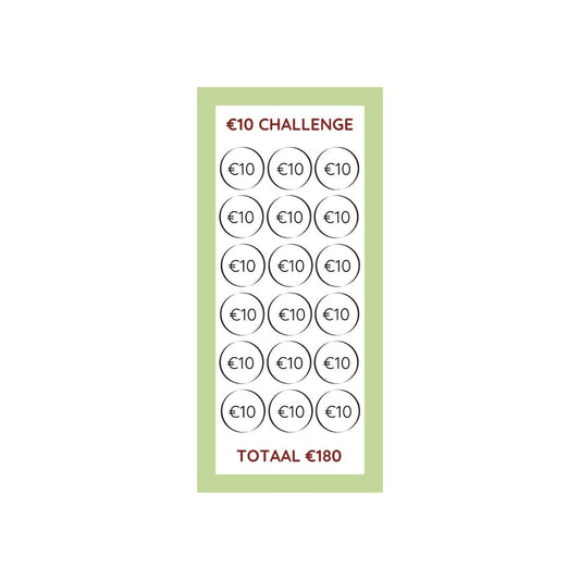 A7 Spaarchallenge 10 euro