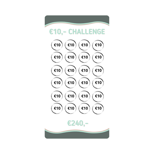 Spaar challenge 10 euro - Budget Binder