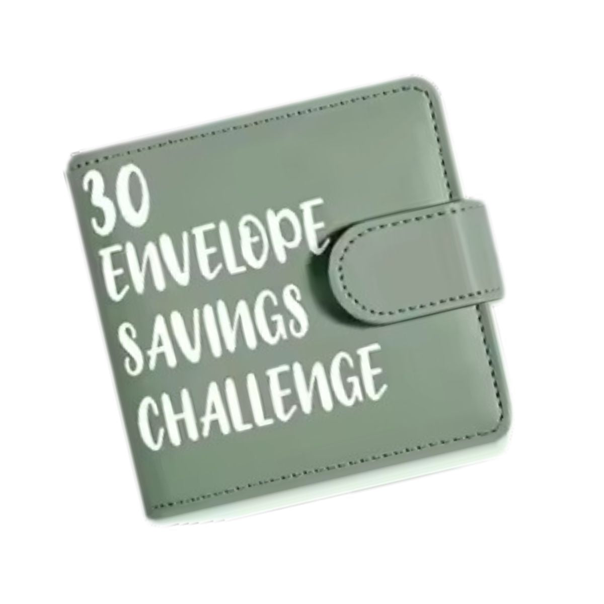 30 enveloppen savings binder olijf groen