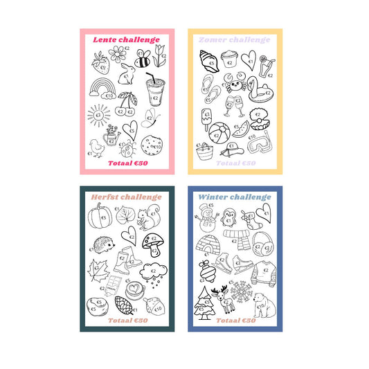 A5 spaarchallenge 4 seizoenen set