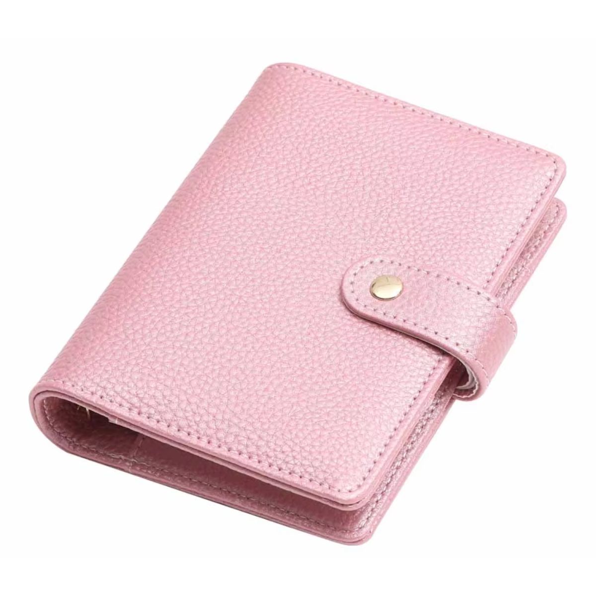 A7 Metallic budget binder roze