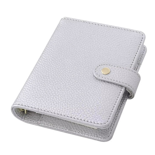 A7 Metallic budget binder zilver