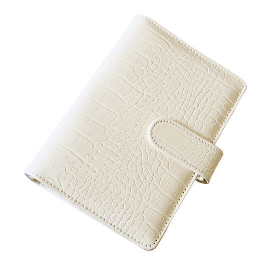 Croco budget binder off white - Budget Binder