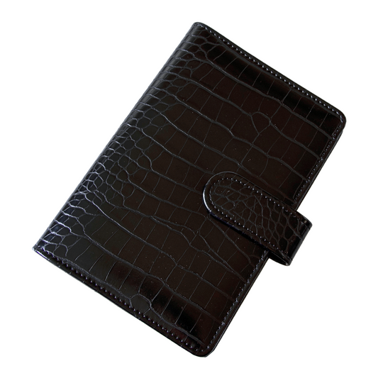 Croco budget binder zwart - Budget Binder