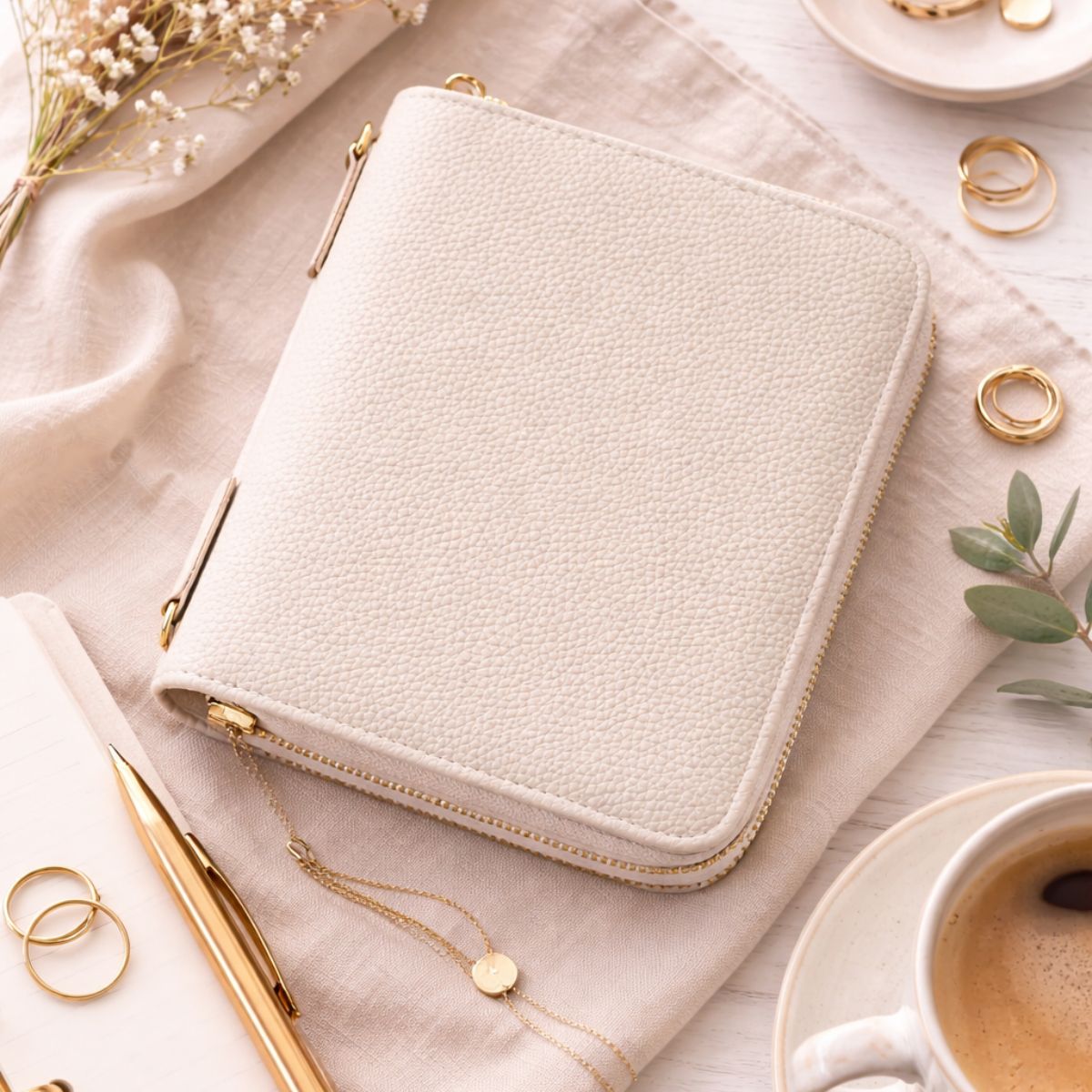 A7 Budget Binder met Rits Warm grijs - Budget Binder