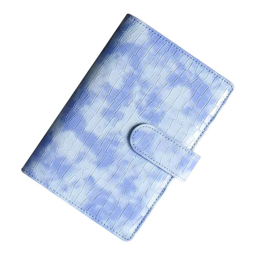 A6 Cracle budget binder blauw