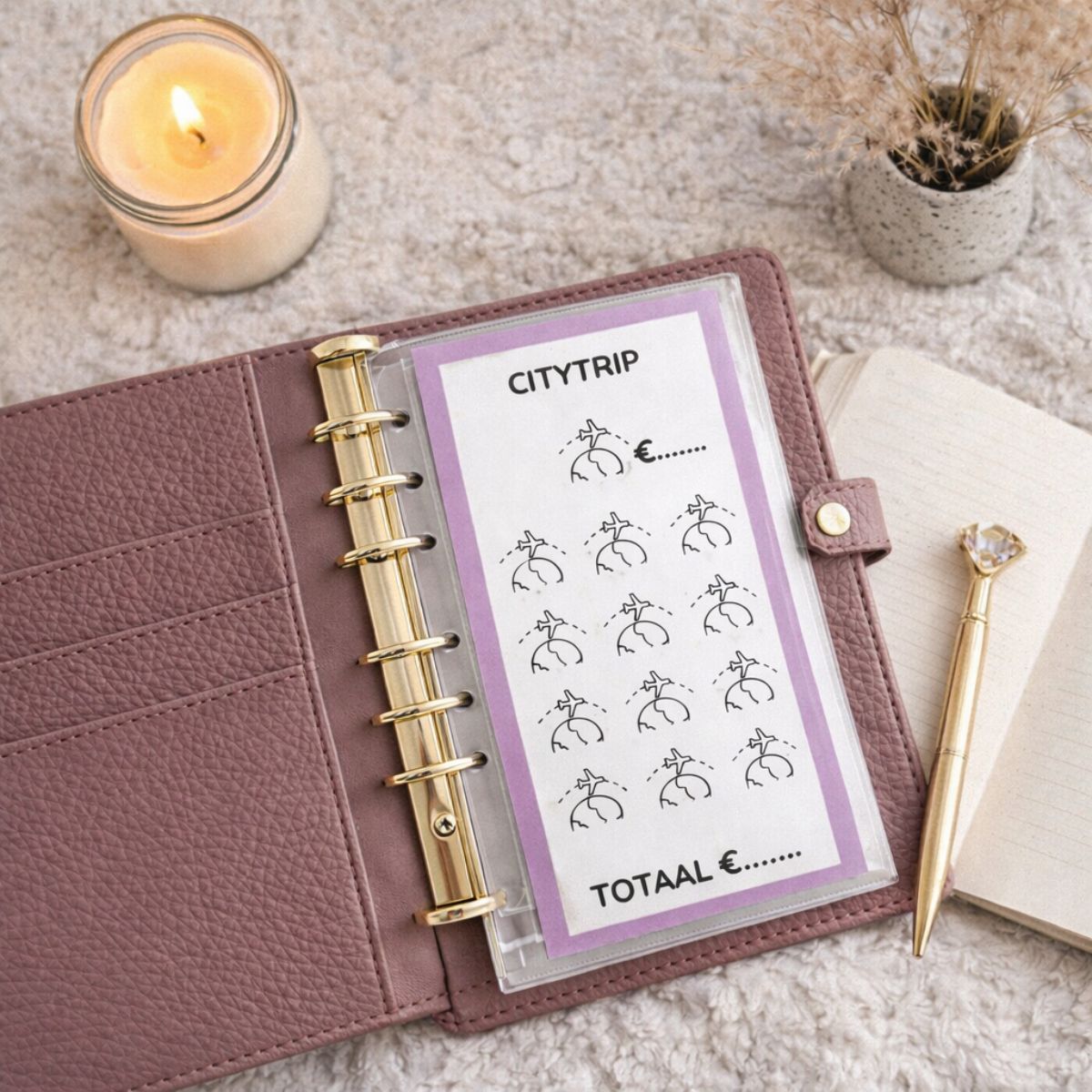 A7 Spaarchallenge citytrip - Budget Binder