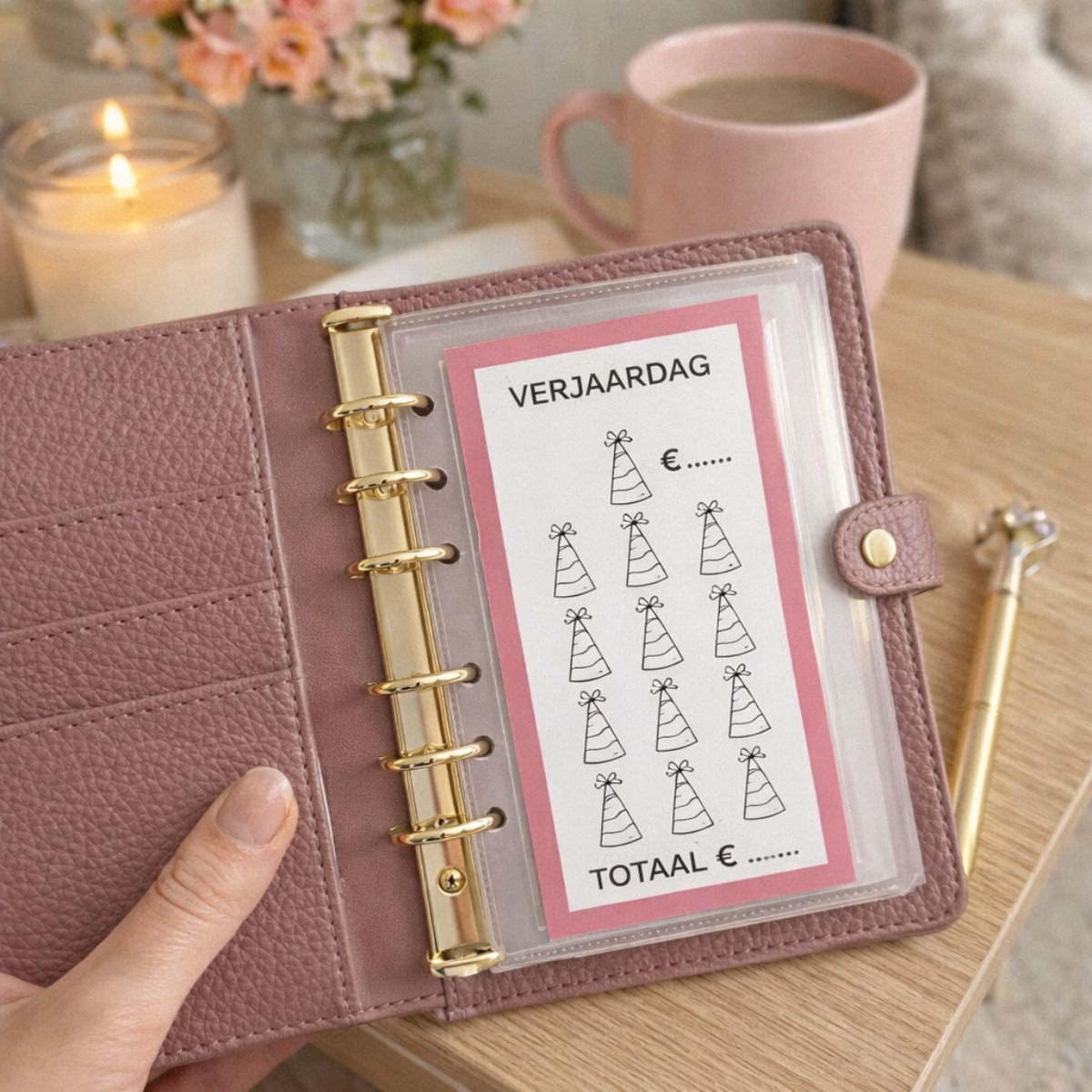 A7 Spaarchallenge verjaardag - Budget Binder