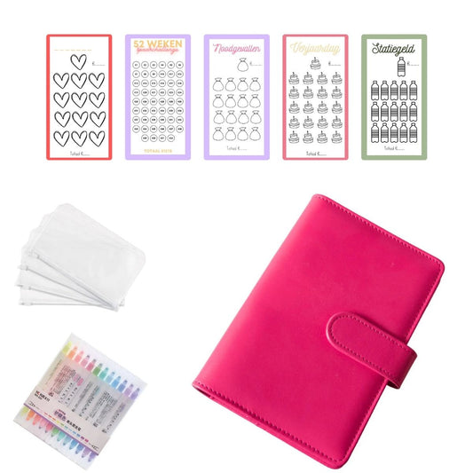 A6 Budget Binder Startset roze
