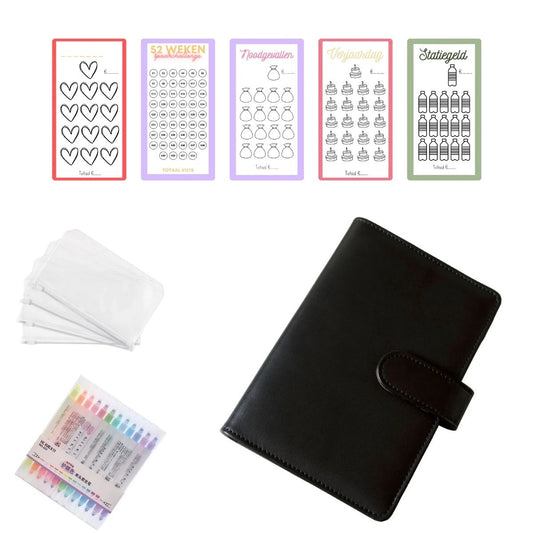 A6 Budget Binder Startset zwart