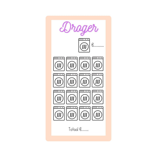 A6 Spaar challenge droger - Budget Binder