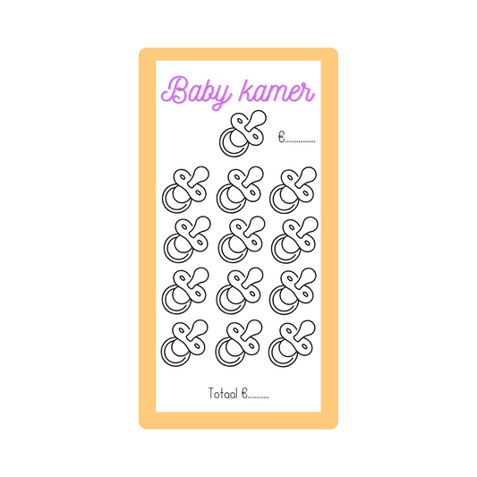 Spaar challenge baby kamer - Budget Binder