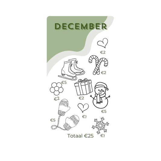 Spaar challenge december - Budget Binder