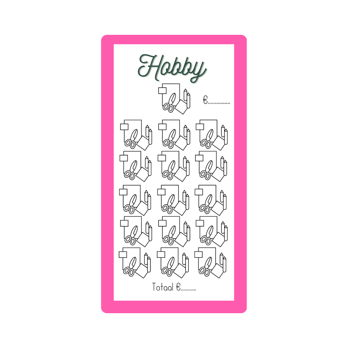 Spaar challenge hobby - Budget Binder