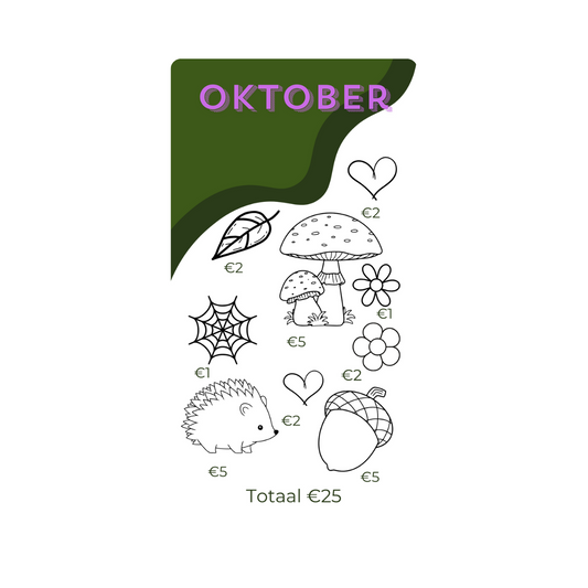 Spaar challenge oktober - Budget Binder