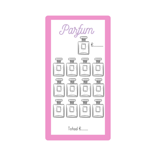 Spaar challenge parfum - Budget Binder